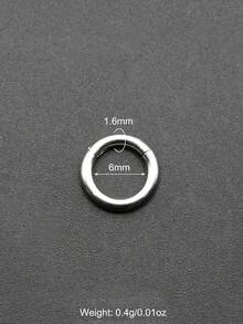 1 chiếc khuyên mũi septum cỡ lớn, từ 12G/2mm đến 00G/10mm, làm bằng thép không gỉ 316L, kiểu bấm gập, không mối nối, khuyên tai dạng vòng, trang sức xỏ khuyên unisex. - Vòng mũi tròn - Xem 51