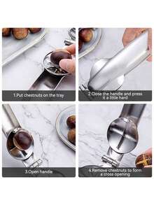 栗子开壳器 不锈钢栗子剥皮神器 栗子夹持开壳器 加厚栗子剥皮开壳器 栗子剥皮器 栗子开壳器不锈钢配件，适用于钳子工具 酒店特制 - 彩色 - 查看 8
