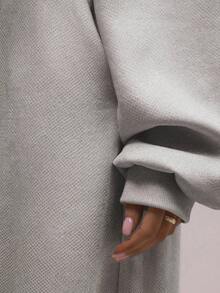 Women's Oversized Hooded 2 Piece Tracksuit Casual Loose Fit Hoodie And Wide Leg Pants Set Women's Casual Oversized 2 Piece Hooded Tracksuit Loose Fit Hoodie And Wide Leg Pants Loungewear Fall Winter Essential: Oversized Hoodie Tracksuit For Women 2 Piece Casual Loose Fit Outfit Oversized Solid Color Hoodie & Sweatpants Set, Long Sleeve Drop Shoulder Pullover Fall Winter Outfit, 2 Piece Solid Color Activewear Set | Soft Fleece Fabric | Multi-Color Options | Perfect For Gym & Lounge Casual Solid Color 2 Piece Set | Oversized Hoodie & Relaxed Sweatpants | Loose Boyfriend Fit | Soft Breathable Fabric | Streetwear & Activewear Essential | Vibrant Solid Colors | Brunch & Workout Outfit - Màu xám/Mùa hè, chất liệu nhẹ. - Xem 6