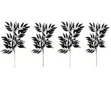 1/4/8/16/32 pièces Vigne de feuilles artificielles vertes italiennes Ruscus, guirlande de feuilles vertes artificielles de 70 cm, fleurs de vigne artificielles pour arche de mariage, centre de table, décoration de la maison, roses, roses décoratives, style bohème, décoration de fête et de vacances, accessoires de décoration de chambre, décoration de la Saint-Valentin, roses, fête des mères, décoration de printemps - Noir - Voir 8