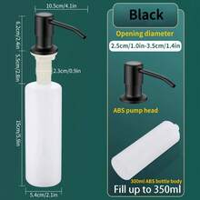Sink Liquid Soap Dispenser Dishwashing Detergent Pump For Kitchen Home Use Vegetable Washing Basin Cleaner Press Bottle Pressure Pump Home Bathroom Decor Fall Decor Back To School - Multicolor - View 8