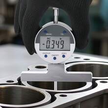 Depth Gauge, Depth Micrometer Digital Electronic Indicator 0-22 Inch Measuring Range, 0.0005" Resolution, Precision Unit Conversion With 4 Anvils, Measuring Tool For Groove, Step, Hole - Depth: 0–22 Inches - View 1