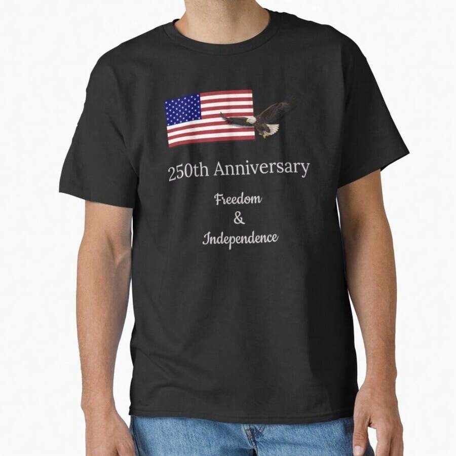 250th Anniversary Classic T-Shirt - 黑色 - 查看 1