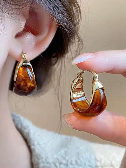 1 Đôi bông tai đá mắt hổ đa năng, kiểu dáng cổ điển thanh lịch, thích hợp cho nữ, dự tiệc, làm quà tặng và đeo hàng ngày.