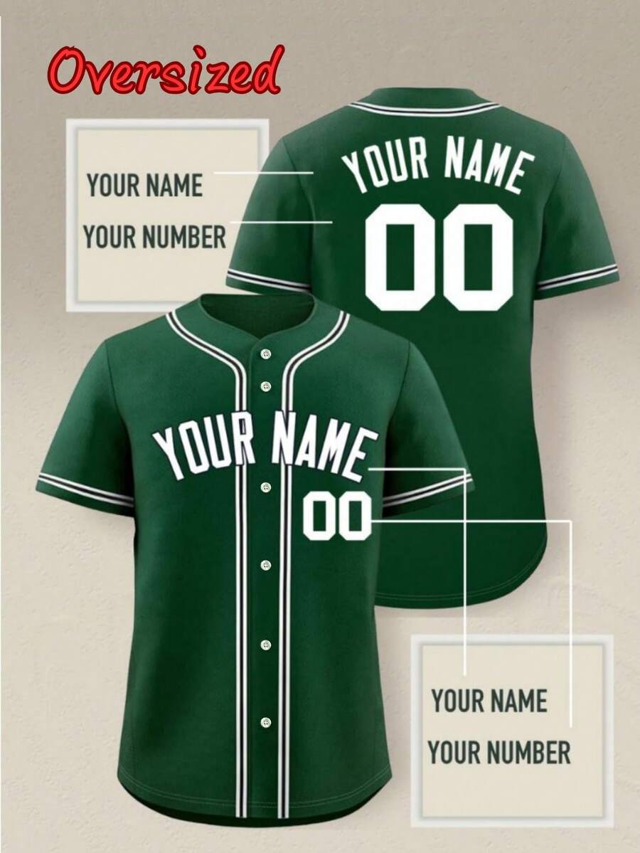 Customizable Plus Size Men's Baseball Jacket: Fully Customizable With Design Support, Suitable For Sports And Casual Street Wear Summer