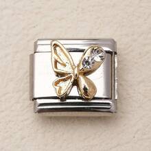 1 PC Stainless Steel Bracelet Accessories With Moon, Butterfly And Heart Patterns As Well As Other Elements, Used For DIY Bracelet Jewelry Making And Freely Matchable With Different Styles. - Silver - View 21