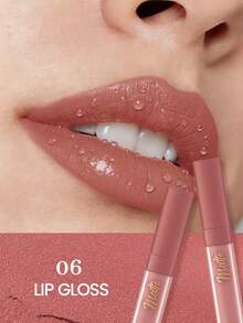 Pudaier Velvet Matte Lip Glaze - Lipstik Cair Tahan Lama, Melembapkan dan Tidak Lengket, Tekstur Beludru Mewah, Cocok untuk Berbagai Tampilan Riasan, Alat Kecantikan Penting untuk Wanita, Hadiah Sempurna - 06 - View 6