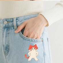 Water Soluble Embroidery Patterns Stabilizers - Pre-Printed Funny Cat, Lion, Pig & Duck Designs - Stick & Stitch Embroidery Paper For Hand Sewing Lovers - A255 - View 6