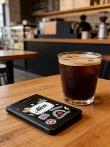 1 chiếc kẹp thẻ ID bằng da cá nhân hóa dành cho giáo viên, chúng tôi có thể tùy chỉnh tên của bạn, quà tặng giáo viên, quà tặng tri ân giáo viên, quà tặng tựu trường, kẹp thẻ ID theo chủ đề đồ dùng học tập, quà tặng đồ dùng học tập cho giáo viên, in hình đồ họa, quà tặng Giáng sinh, quà tặng độc đáo. - Nhiều màu - Xem 2