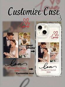 1 ốp lưng điện thoại in hình theo yêu cầu, ốp lưng điện thoại hình phồng không gian, ốp lưng điện thoại in hình cá nhân, ốp lưng điện thoại in tên hình trái tim theo yêu cầu, đáp ứng nhu cầu cá nhân hóa của khách hàng! Tương thích với Apple 17Air, 17promax, 11/12/13/14/15/16/PROMAX, /A13/A14/A15/A53/A54/A55/S23/S23ultra/S24ultra/S24/S25/GalaxyS26/S26PLUS/S26U, có thể dùng làm quà tặng và sử dụng hàng ngày, phụ kiện điện thoại, lựa chọn theo mùa, ốp lưng điện thoại cá nhân hóa thời trang, dành cho bạn trai, bạn gái, gia đình, bạn bè, ông bà, các cặp đôi, kỷ niệm, sinh nhật. - Trong sáng - Xem 2