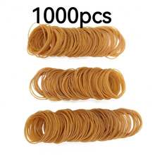 500/1000/2000pcs Natural Kraft Paper Bands, Rubber Bands, Rubber Rings, Diameter 32mm - Round - View 7