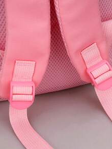 Ba lô học sinh; Ba lô mini họa tiết hoạt hình dành cho bé gái; Dây đeo vai có thể điều chỉnh; Ba lô nhẹ, đa chức năng; Thích hợp cho trường học và du lịch. - Hồng - Xem 9