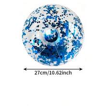 Bolas inflables transparentes a rayas, bolas transparentes con lunares de PVC, bolas inflables de juguete con estampado de lunares y rayas de colores, accesorios para juegos de fiesta en casa, decoración para fiestas en la piscina, regalos - Multicolor - Ver 6