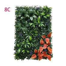 1pc Artificial Plant Wall Decor Fence, Size 40cm X 60cm, Suitable For Balcony Privacy, Ceiling, Garden And Yard Decoration - Multicolor - View 10