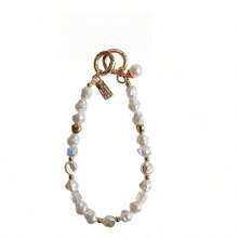Creative Pearl Phone Lanyard For Women, Handmade Beaded Chain Fashion Wrist Strap Phone Charm Bracelet - Multicolor - View 6