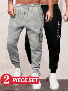 Bộ 2 quần dài nam màu trơn, có thể dùng như quần nỉ, quần thể thao, quần casual và quần tập luyện. Thiết kế tối giản và đa năng, thời trang và thanh lịch. Thích hợp cho các hoạt động thể thao và giải trí, nhiều kiểu dáng, thoải mái khi mặc. Một món quà tuyệt vời dành cho bạn trai hoặc chồng. - Nhiều màu - Xem 2