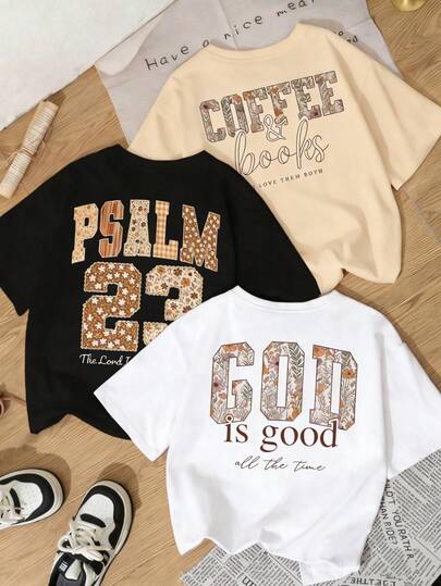 1件Y2K风格圆领短袖印花T恤，女款，适合夏季、海滩、街头、日常、办公、派对、节日、情人节等场合。