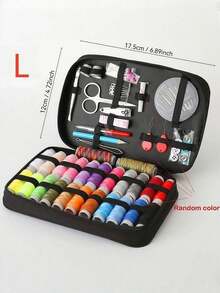 1pc Portable Sewing Kit Household Sewing Tools 10pcs/Set Thread Box Patching Needle Threader Hand Stitching Supplies Valentine DAY, Valentines Wedding, Birthday, ,Sewing ,Craft Supplies, Craft ,Sewing Supplies, Stitch, Sewing Accessories,Back To School Travel Essential Travel Home Essentials Kitchen Gadgets - đen - Xem 12