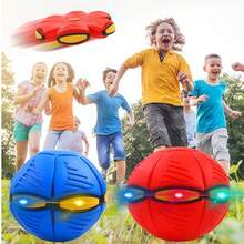 Elastic Stomp Ball - Magic Flying Saucer Transforming Ball, Outdoor Sports Bouncy Ball Toy, Outdoor Stress Relief Toy, Party Game Toy - Multicolor - View 3