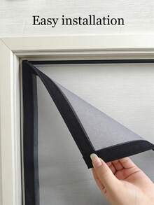 High Quality Anti-Mosquito Window Screen Mesh, Suitable For Doors And Windows, Ventilating And Transparent, Effectively Blocks Mosquitoes, Flies And Other Insects - Black-edged Gray Mesh - View 5