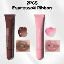 4pcs Plumping Lip Gloss, Lightweight, Pigmented, And Moisturizing. Four Colors, Various Lip Gloss Options, Keeps Lips Hydrated, Suitable For All Skin Types, Perfect For Creating Different Makeup Looks. - Strawberry - 查看 5