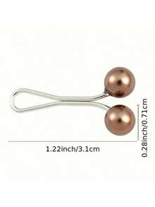 1/12 chiếc kẹp tóc ngọc trai, kẹp tóc hình chữ U, ghim cài khăn trùm đầu và khăn choàng thanh lịch dành cho phụ nữ Hồi giáo - Nhiều màu - Xem 12