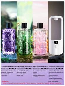 Portable Smart Aroma Diffuser, USB Rechargeable Automatic Aromatherapy Diffuser With LED Light, Suitable For Home, Bathroom, Toilet Deodorizing, Office Air Freshening - White - View 19