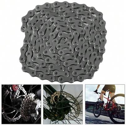 Velocidad 11/33 Cadena de Bicicleta Fácil de Instalar Acero Inoxidable Resistente Al Desgaste para Adecuado para bicicletas de montaña, bicicletas de carretera y bicicletas híbridas