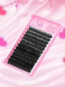 Sulv 228pcs DIY Clusters Lash Soft Natural False Lashes D Curl 10-20mm To Choose Thick Individual EyelashExercise DIY EyelashExercise Extension - Xem 6