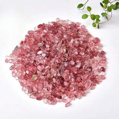 100g/Túi Đá Dâu Tây Nhỏ | Thích hợp để tạo tiểu cảnh bể cá, trang trí bình hoa và làm đồ thủ công DIY.