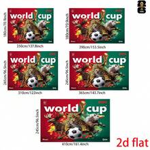 Decorazione da parete per i Mondiali, piatta 2D, 1 pezzo 2D da appendere al muro per i Mondiali 2026, striscione di sfondo super grande, striscione per feste, accessori per lo sfondo, perfetto per decorazioni per feste a tema, giardino, cortile e feste, decorazione per la casa, riutilizzabile per uso interno ed esterno, decorazione da parete per appassionati di calcio, decorazione per la stanza dei giochi, decorazione da parete, decorazione da parete personalizzata. - z1 - Visualizzare 8
