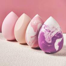 1/4pcs Makeup Sponge, Multi-Functional Foundation Applicator For All Skin Types To Achieve Flawless Makeup Finish - Multicolor - View 9