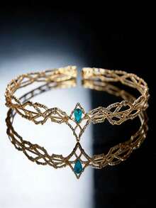 Vương miện cổ tích phong cách Bohemian lộng lẫy, đính kim cương. Thích hợp cho các bữa tiệc và lễ hội. Thanh lịch và quyến rũ. - Nhiều màu - Xem 13