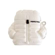 Creative Personalized Down Jacket Earphone Case - White - View 2