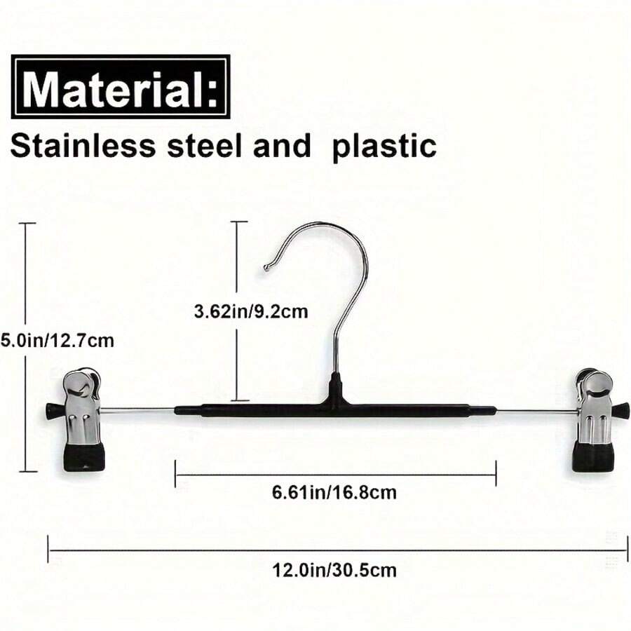 60/20/10 Chiếc Móc Treo Quần Bằng Nhựa Hoàn Toàn Cho Người Lớn 10/5 Chiếc Móc Treo Quần Áo Nhúng Váy/Quần Nữ Kẹp Váy/Quần Áo Không Gỉ Không Mối Nối Móc Treo Quần Áo Bằng Thép Không Gỉ Chống Lão Hóa Đặc Biệt Móc Treo Quần Áo Bằng Kim Loại Dùng Để Phơi Quần Áo Trong Cửa Hàng Quần Áo