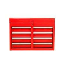 5-Drawer Storage Box, With Casters And Rolling Options, Removable Top And Adjustable Shelves, Garage Toolbox - Red - View 9