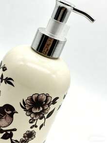 300/400ML/600ML Hotel Bathroom Shower Gel/Shampoo Refillable Bottle, Soap Dispenser - White Flower Color - View 7