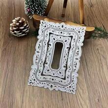 Khuôn cắt viền hình vuông đục lỗ DIY, khuôn cắt kim loại nghệ thuật, khuôn cắt thép, khuôn dập nổi, khuôn làm thiệp DIY, mẫu album ảnh, đồ thủ công kim loại. - mc248 - Xem 2