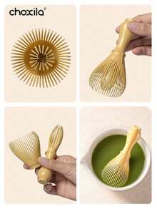 choxila 1pc Reusable Plastic Matcha Whisk, Suitable For Matcha, Latte And Powdered Drinks, Easy To Clean For Home, Office, Cafe And Travel Use - Tea Whisk - View 5