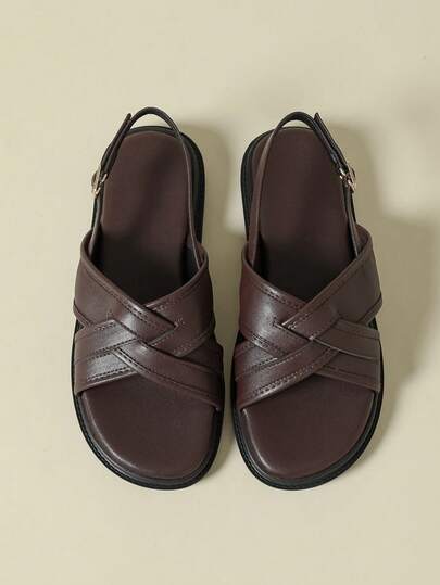 2026 New Women's Low Heel Thick Sole Woven Strap Sandals, Bohemian Style Retro Casual Peep Toe Flat Comfortable Summer Shoes, Irregular Texture Breathable Elegant Dress Shoes, Coffee Brown Candy Colors, Size 3-10