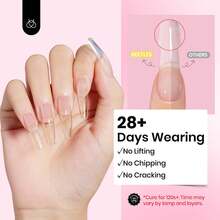 Beetles 30g Low Heat 9 In 1 Mint Sheer Clear Hard Builder Gel, Apex Sculpting & Nail Extension Gel, Salon Professional UV LED Cured DIY Manicure Supplies - 30g Mint Sheer Clear Low Heat - 查看 5