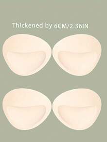 6cm Thick Removable & Washable Padded Inserts, Bust Enhancer Cleavage Booster Bra Pads - Multicolor - View 4