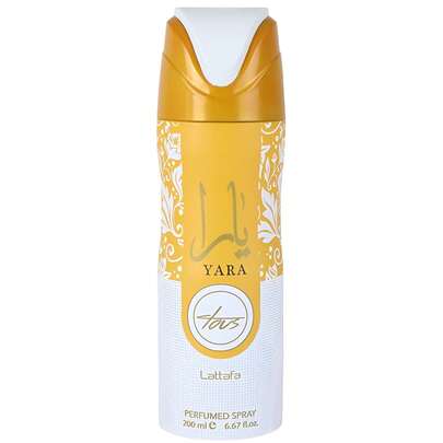  Lattafa Yara Tous Deo 200ML Vaporizer – Weibliches Deo mit blumigem und fruchtigem Aroma, inspiriert von Yara Tous. Es bietet einen langanhaltenden Schutz gegen schlechte Geruch und hinterlässt den ganzen Tag über ein frisches und elegantes Parfüm, ideal für den täglichen Gebrauch. ✅ 24/72-Stunden-Lieferung nach Spanien (Festland) | Schönheitsexplosion | Ihr Beauty- und Make-up-Geschäft – nutzen Sie Ihre beste Version