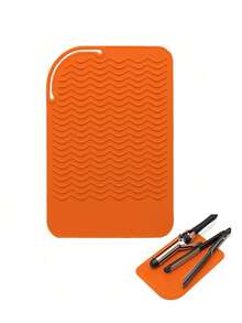 Heat-Resistant Mat For Curling Irons, Heat Protection Storage Bag, Travel-Friendly Silicone Curling Iron Cover, Curling Tools Heat Pad - View 17