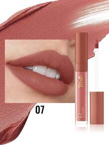 Pudaier Velvet Matte Lip Glaze - Long-Lasting Liquid Lipstick, Moisturizing And Non-Sticky, Luxurious Velvet Texture, Suitable For Various Makeup Looks, Essential Beauty Tool For Women, Perfect Gift - 07 - View 8