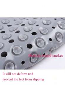 1 tấm thảm chống trượt PVC có giác hút, thảm trải sàn phòng tắm, vòi sen, bồn tắm. - Thảm chống trượt phòng tắm - Xem 10