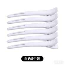 5个/套 隐形直发长蓬松发夹，沙龙美发分区夹，适用于日常、居家洗发、染发、烫发造型工具 - 彩色 - 查看 5
