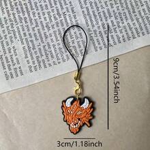 1 pièce Charm de téléphone de style de rue unique, pendentif de tour de cou de téléphone polyvalent, décoration de téléphone créative de niche, cadeau idéal pour les amis, ornement de téléphone suspendu amusant, convient pour les smartphones - Multicolore - Voir 9