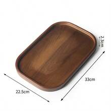 This Luxury Tea Tray, Fruit Tray, Octagonal Handled Tray, Snack Plate, Dining Plate, Cup Storage Plate, Dessert And Cake Plate Is Very Suitable For Home, Restaurant, Hotel, Wedding Party, Event Party And Daily Life Use. - Brown - View 11