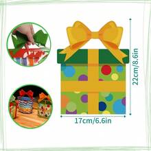 24 Pcs Bowknot Handle Self-Sealing Bags, Striped, Wave & Dot Pattern Gift Candy Storage Bags, 3 Patterns Party Handbags, Festive & Party Gift Packaging Bags - Multicolor - View 8